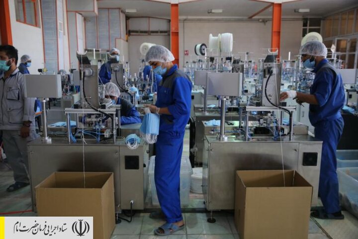 بازتاب افتتاح خط توسعه کارخانه تولید ماسک ستاد اجرایی فرمان امام، در خبر ۲۱