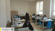 تولید ماسک و اقلام بهداشتی توسط نیروهای جهادی ستاد اجرایی فرمان امام در البرز
