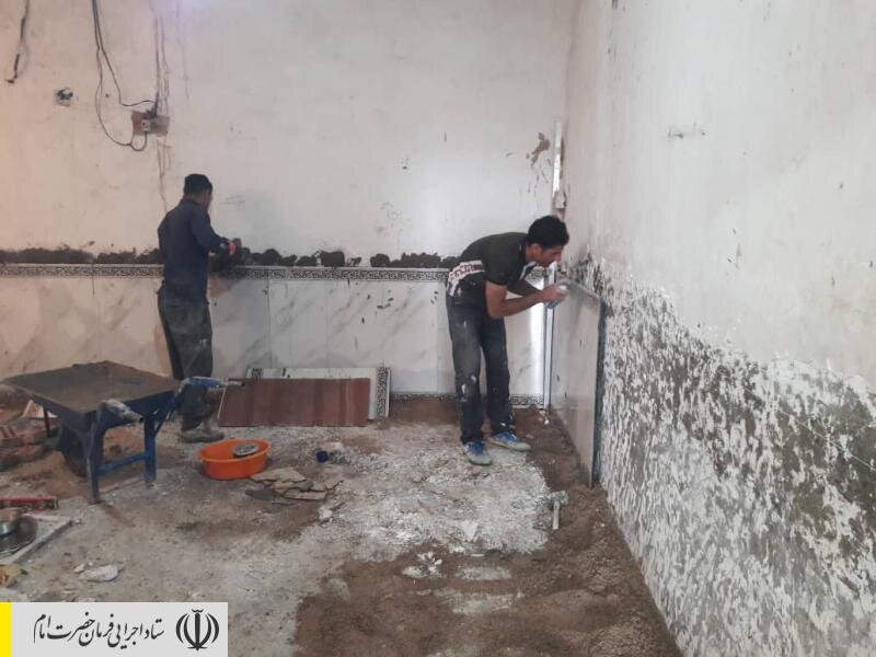 ادامه ساخت و بازسازی منازل مردم سیل زده خوزستان توسط ستاد اجرایی فرمان امام