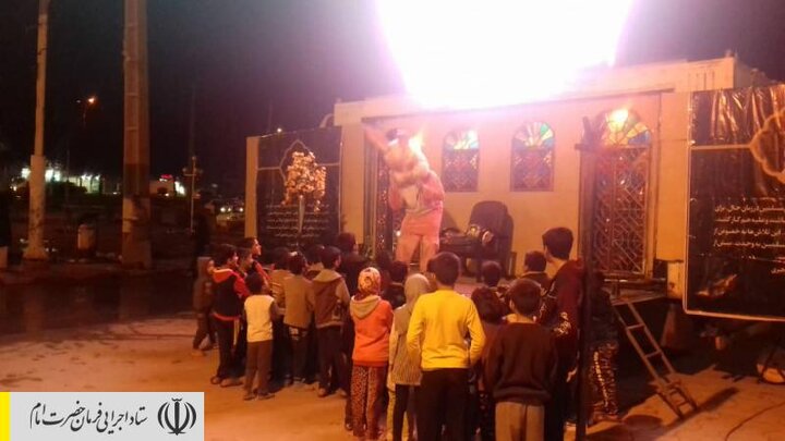 اجرای برنامه‌های شاد و فرهنگی برای کودکان سیل زده خوزستان