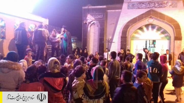 اجرای برنامه‌های شاد و فرهنگی برای کودکان سیل زده خوزستان