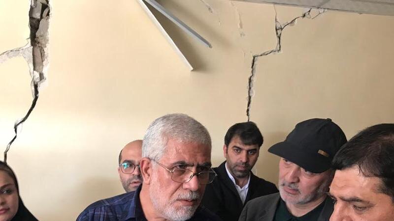 بازدید اولین مسئول کشوری از مناطق زلزله زده مسجدسلیمان