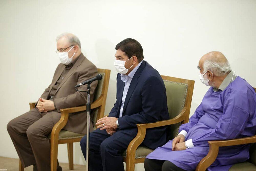 رهبر معظم انقلاب اسلامی دوز اول واکسن کوو ایران برکت را دریافت کردند