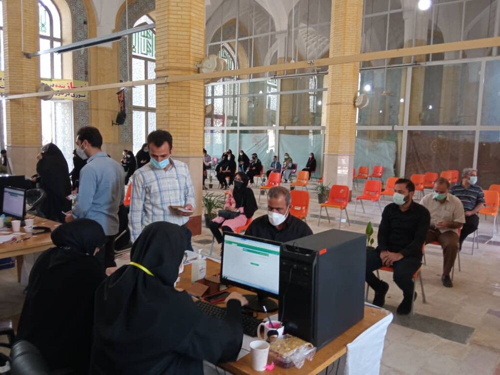 افتتاح مرکز واکسیناسیون در مصلی کرج