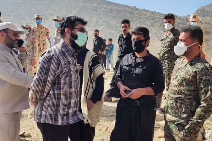 حضور نماینده رئیس ستاد اجرایی فرمان امام در مناطق زلزله‌زده اندیکا