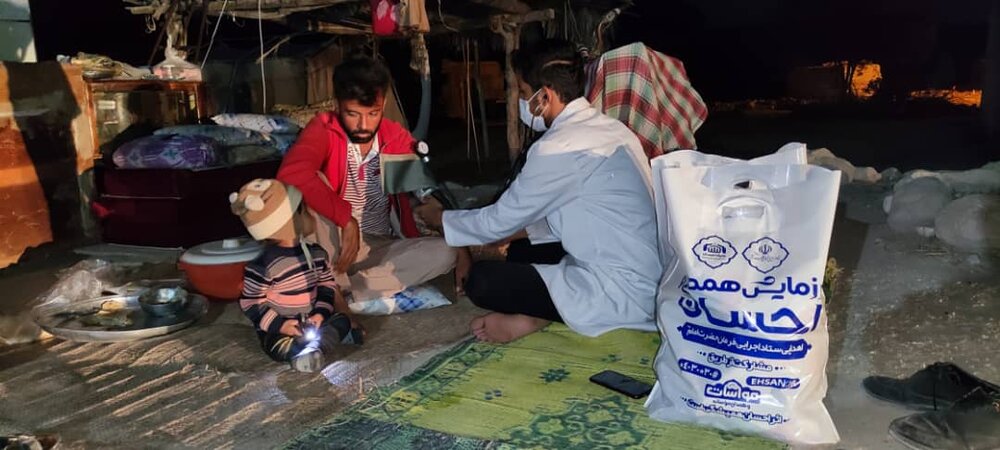 حضور گروه جهادی پزشک همکار ستاد اجرایی در مناطق زلزله زده استان هرمزگان