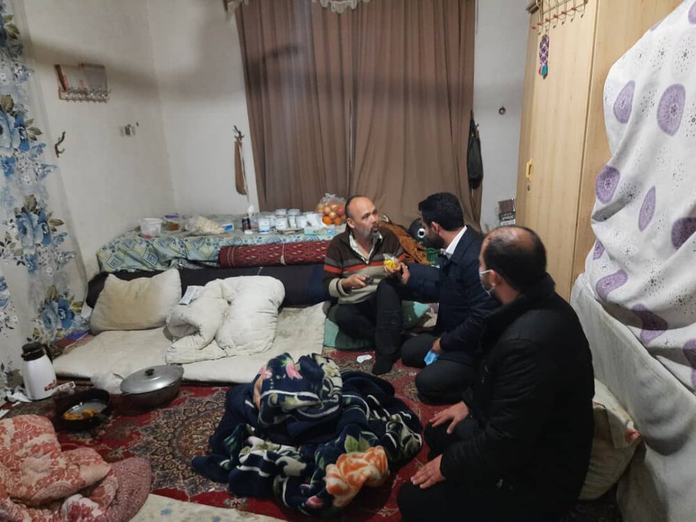 دلجویی از خانواده ۸ معلول بندر ترکمن با پدر جانباز 