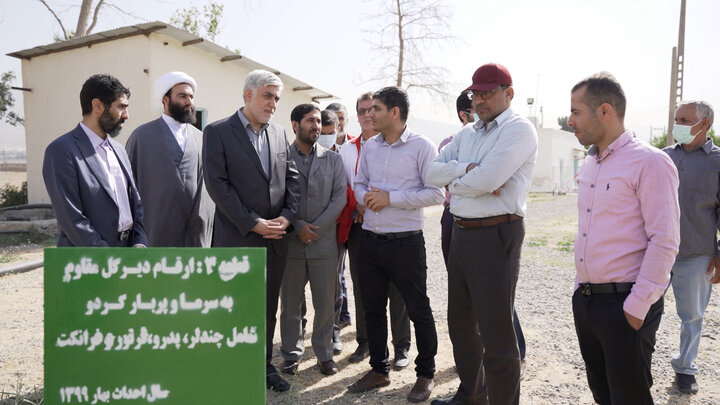 گزارش تصویری آیین افتتاح باغ خشکباری نیمه متراکم و هوشمند با حضور معاون اجتماعی و امور استان های ستاد اجرایی فرمان امام(ره)