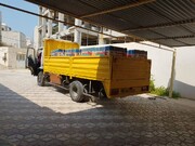 تحویل کولرهای گازی به نمایندگان گروههای جهادی شهرستانها برای اهداء به خانوارهای هدف