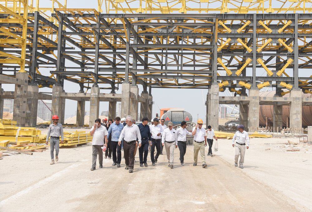 بازدید دکترعبدالهی از پروژه پتروشیمی مهرپترو کیمیا