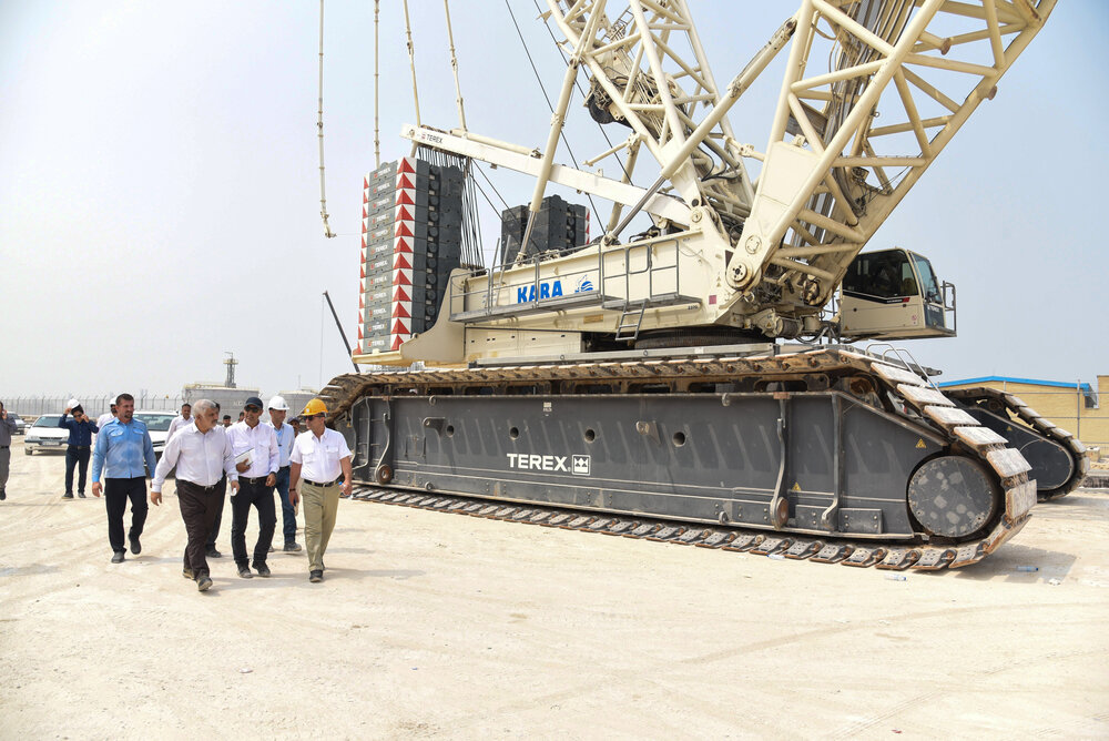 بازدید دکترعبدالهی از پروژه پتروشیمی مهرپترو کیمیا