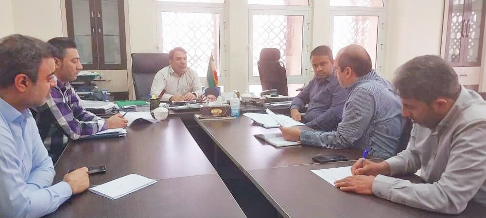 جلسه پیگیری پروژه های عمرانی بنیاد برکت در استانداری هرمزگان برگزار شد