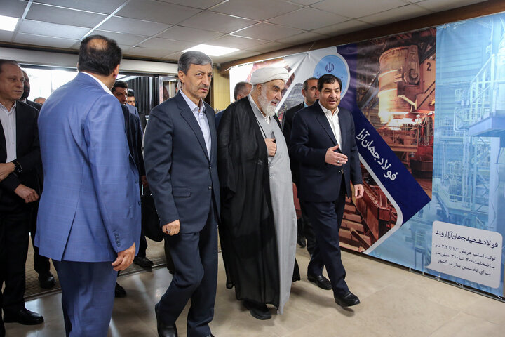 حضور آیت الله محمدی گلپایگانی رییس دفتر مقام معطم رهبری در مراسم تودیع و معارفه رییس ستاد اجرایی فرمان امام