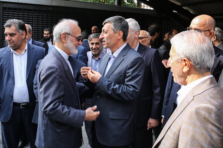 حضور محمدجواد ایروانی در مراسم تودیع و معارفه رییس ستاد اجرایی فرمان امام