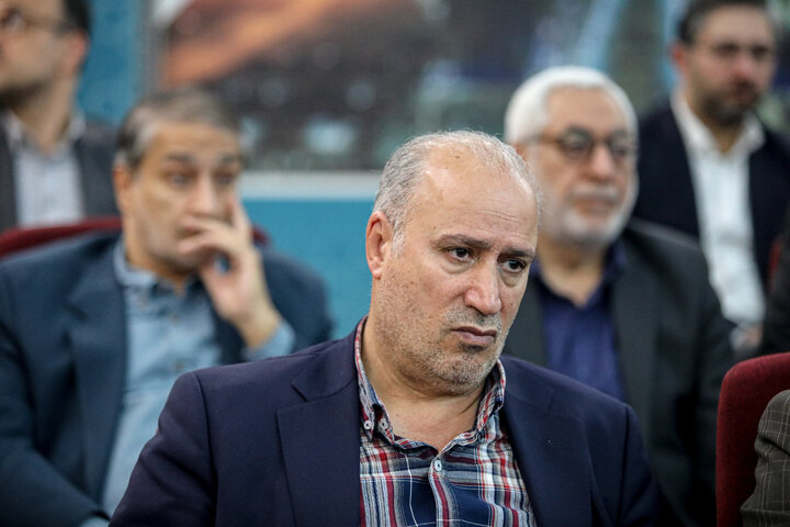 حضور مهدی تاج رییس فدراسیون فوتبال ایران در مراسم تودیع و معارفه رییس ستاد اجرایی فرمان امام