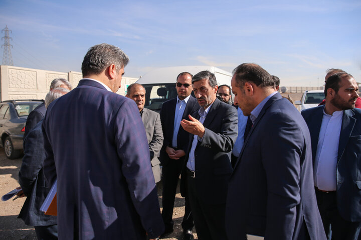 بازدید سید پرویز فتاح رییس ستاد اجرایی فرمان امام از پروژه منطقه ویژه اقتصادی ری