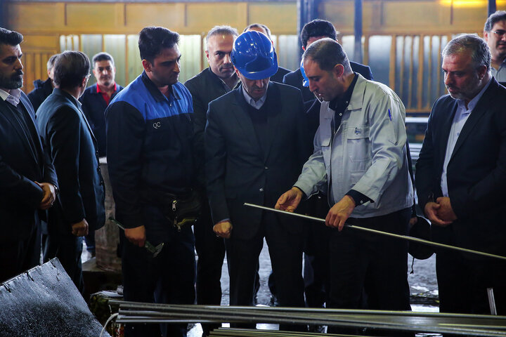 بازدید فتاح از شرکت لوله و پروفیل سپنتا