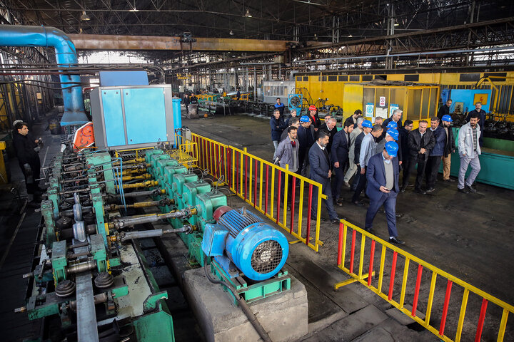 بازدید فتاح از شرکت لوله و پروفیل سپنتا