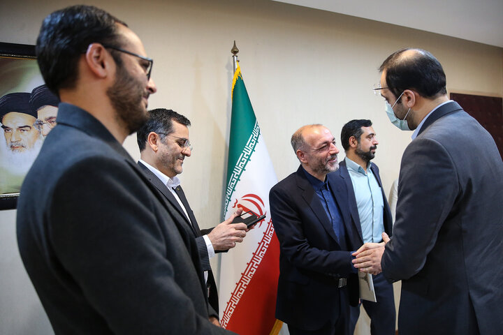 مراسم تودیع و معارفه معاون مالی و اداری  ستاد اجرایی فرمان امام 