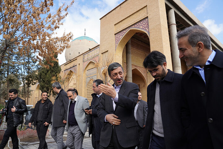 تجدید میثاق رئیس ستاد اجرایی فرمان امام، مدیران و کارکنان ستاد با آرمان‌های امام راحل و شهدای انقلاب اسلامی