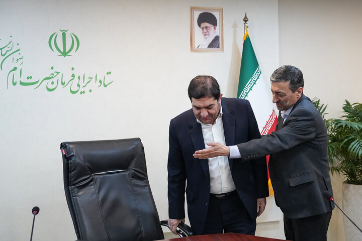 دیدار معاون اول رئیس جمهور با رئیس ستاد اجرایی فرمان امام