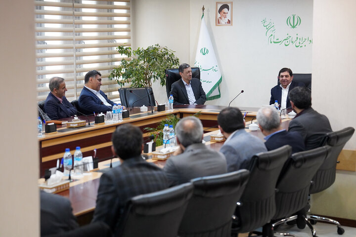 دیدار معاون اول رئیس جمهور با رئیس ستاد اجرایی فرمان امام