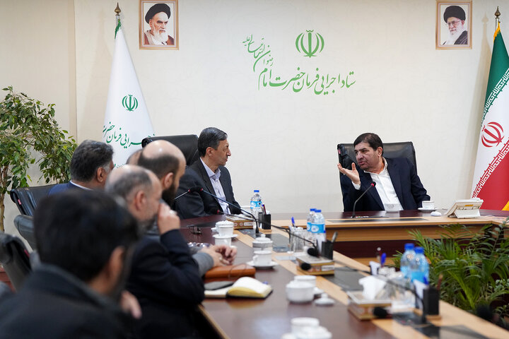 دیدار معاون اول رئیس جمهور با رئیس ستاد اجرایی فرمان امام