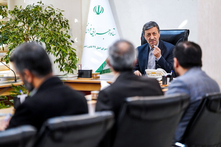 جلسه مدیران موسسه دانش بنیان برکت با رئیس ستاد اجرایی فرمان امام