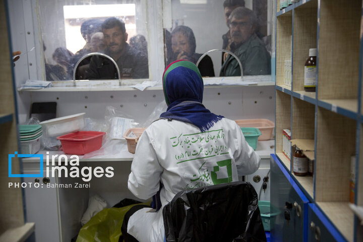 از نگاه رسانه/ خدمت‌رسانی بیمارستان سیار برکت در دالاهو کرمانشاه