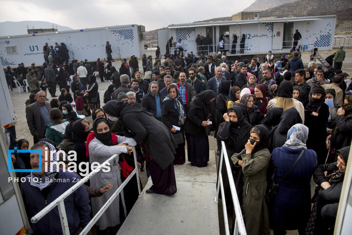 از نگاه رسانه/ خدمت‌رسانی بیمارستان سیار برکت در دالاهو کرمانشاه