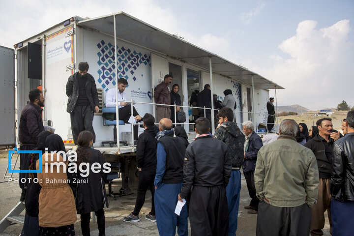 از نگاه رسانه/ خدمت‌رسانی بیمارستان سیار برکت در دالاهو کرمانشاه