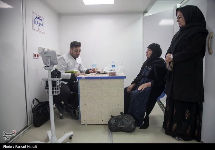 از نگاه رسانه/ خدمت‌رسانی بیمارستان سیار برکت در دالاهو کرمانشاه