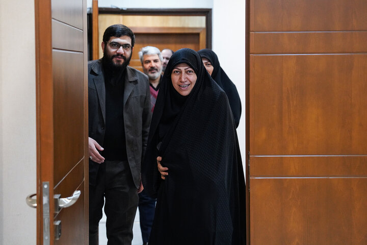 دیدار فاطمه محمدبیگی نماینده مردم قزوین، آبیک و البرز در مجلس شورای اسلامی با رئیس ستاد اجرایی فرمان امام
