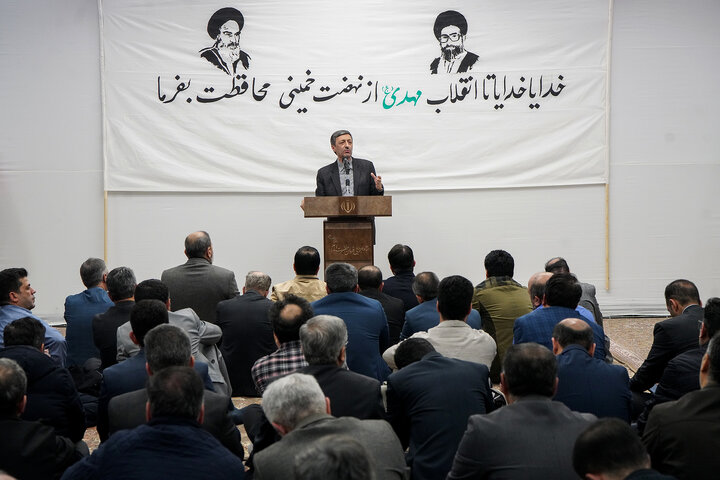 مراسم گرامیداشت دهه فجر در ستاد اجرایی فرمان امام