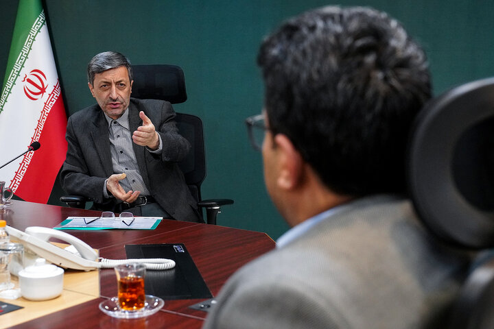 دیدار عمران عباسی کالی نماینده مردم قائمشهر، سوادکوه، جویبار، سیمرغ و سوادکوه شمالی در مجلس با رئیس ستاد اجرایی فرمان امام