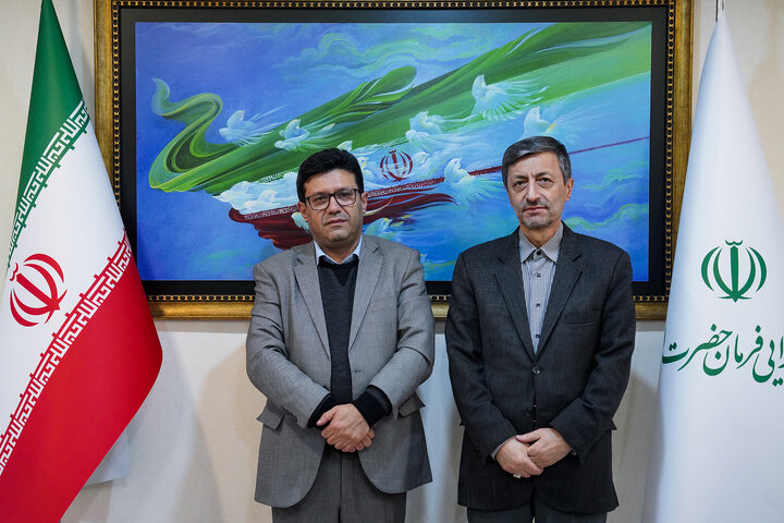 دیدار عمران عباسی کالی نماینده مردم قائمشهر، سوادکوه، جویبار، سیمرغ و سوادکوه شمالی در مجلس شورای اسلامی با رئیس ستاد اجرایی فرمان امام