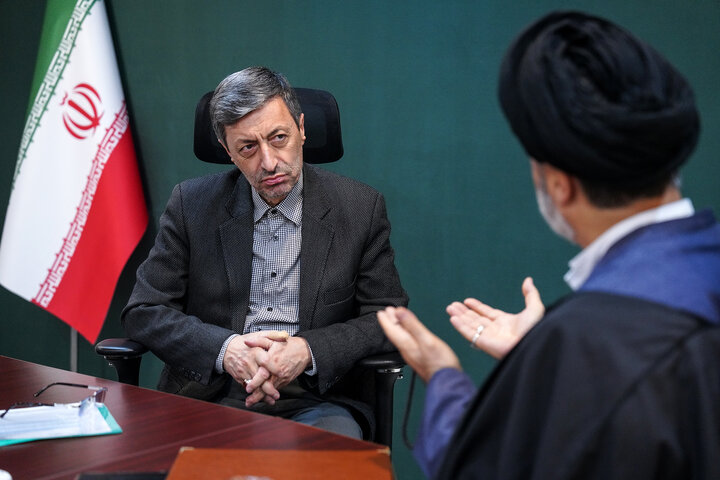 دیدار سید محمود نبویان نماینده مردم تهران، ری، شمیرانات، اسلامشهر و پردیس در مجلس شورای اسلامی با رئیس ستاد اجرایی فرمان امام