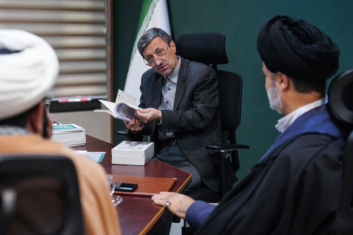 دیدار سید محمود نبویان نماینده مردم تهران، ری، شمیرانات، اسلامشهر و پردیس در مجلس شورای اسلامی با رئیس ستاد اجرایی فرمان امام