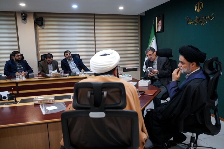 دیدار سید محمود نبویان نماینده مردم تهران، ری، شمیرانات، اسلامشهر و پردیس در مجلس شورای اسلامی با رئیس ستاد اجرایی فرمان امام