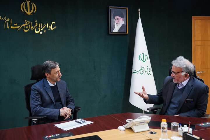 دیدار حسین عبدلی نماینده مردم نطنز و قمصر در مجلس شورای اسلامی با رئیس ستاد اجرایی فرمان امام