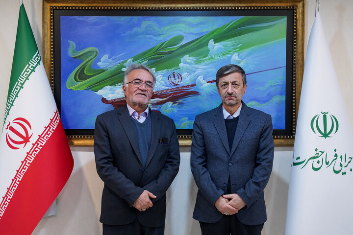 دیدار حسین عبدلی نماینده مردم نطنز و قمصر در مجلس شورای اسلامی با رئیس ستاد اجرایی فرمان امام