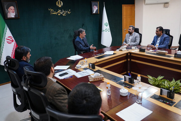 دیدار سید مرتضی محمودی و ابوالقاسم جراره نمایندگان مردم تهران، ری، شمیرانات، اسلامشهر و پردیس در مجلس شورای اسلامی با رئیس ستاد اجرایی فرمان امام