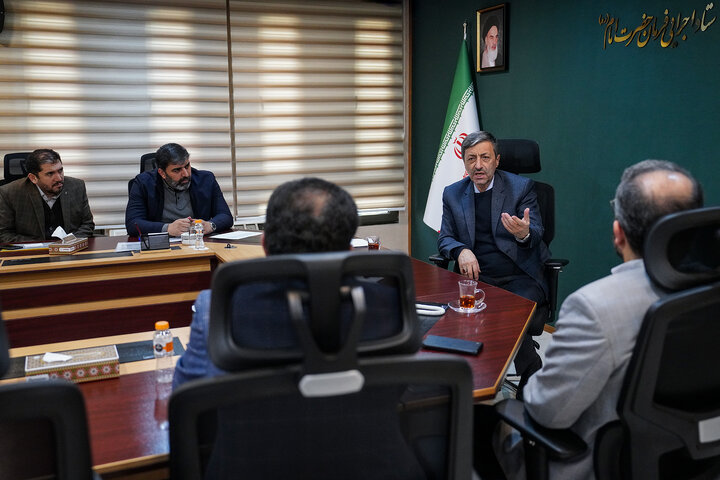 دیدار سید مرتضی محمودی و ابوالقاسم جراره نمایندگان مردم تهران، ری، شمیرانات، اسلامشهر و پردیس در مجلس شورای اسلامی با رئیس ستاد اجرایی فرمان امام