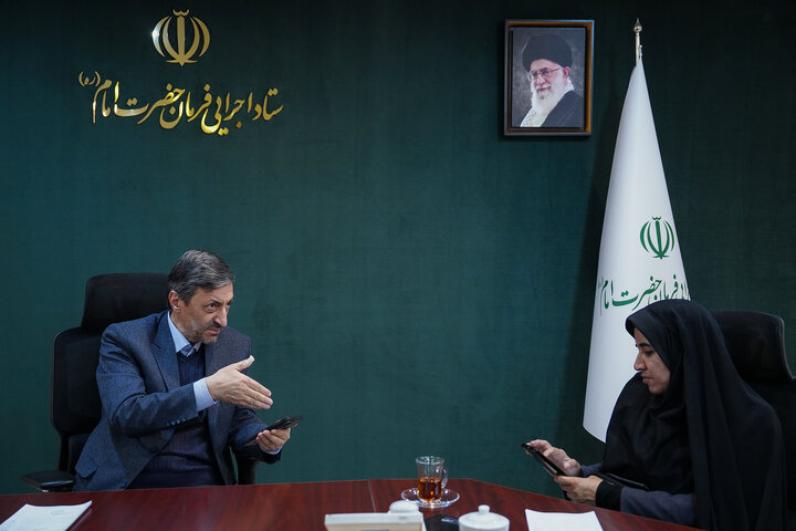 دیدار سارا فلاحی نماینده مردم ایلام، ایوان، شیروان، چرداول و مهران در مجلس شورای اسلامی با رئیس ستاد اجرایی فرمان امام