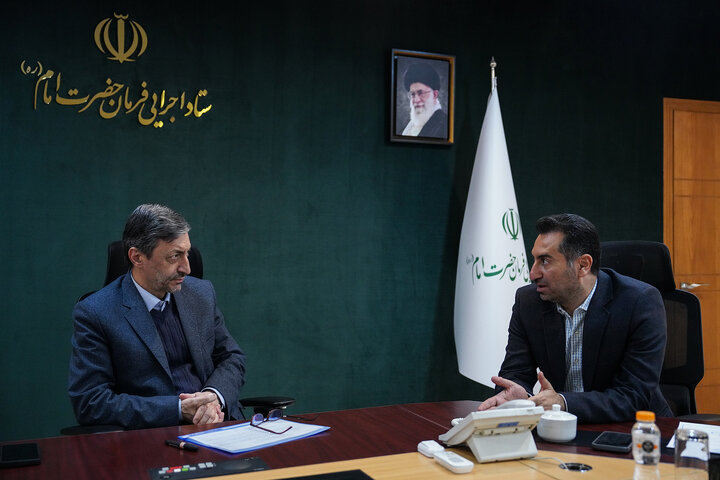 دیدار مسلم صالحی نماینده مردم اقلید در مجلس شورای اسلامی با رئیس ستاد اجرایی فرمان امام 