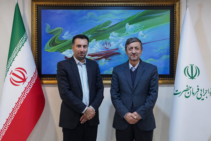 دیدار مسلم صالحی نماینده مردم اقلید در مجلس شورای اسلامی با رئیس ستاد اجرایی فرمان امام 