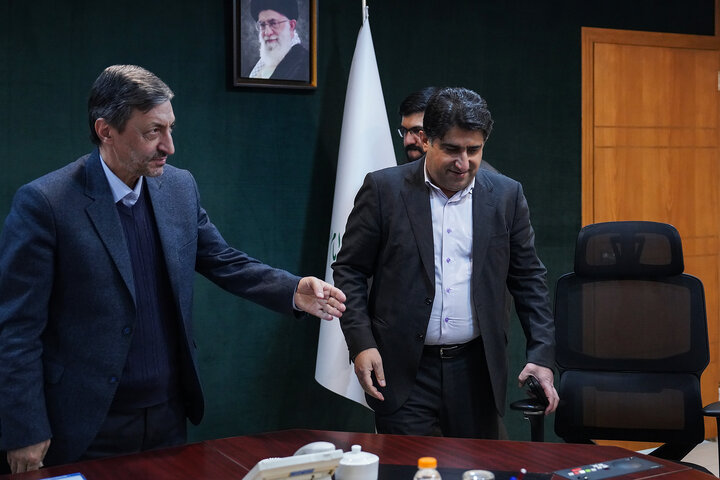 دیدار امیرحسین نظری نماینده مردم رامهرمز و رامشیر در مجلس شورای اسلامی با رئیس ستاد اجرایی فرمان امام 