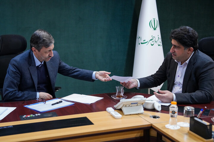 دیدار امیرحسین نظری نماینده مردم رامهرمز و رامشیر در مجلس شورای اسلامی با رئیس ستاد اجرایی فرمان امام 