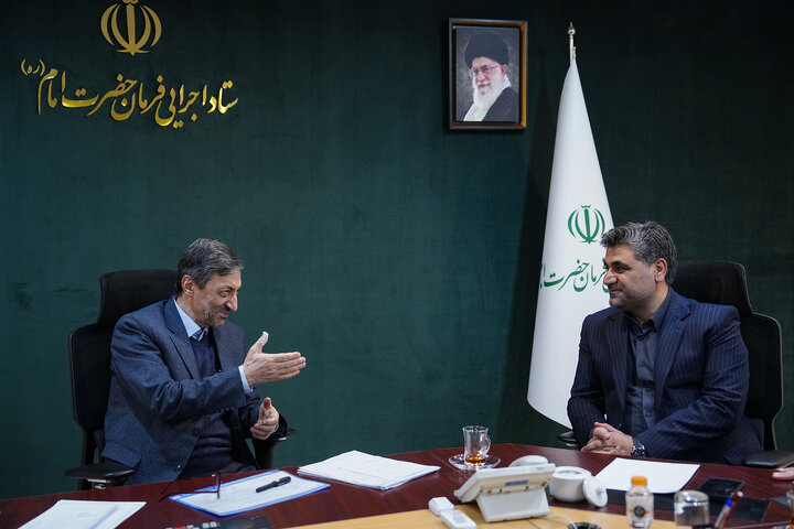 دیدار مصطفی نخعی نماینده مردم نهبندان و سربیشه در مجلس شورای اسلامی با رئیس ستاد اجرایی فرمان امام 