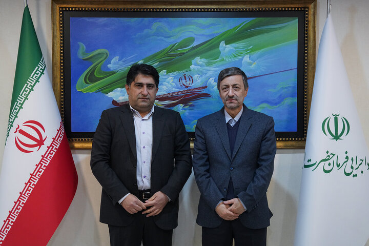 دیدار امیرحسین نظری نماینده مردم رامهرمز و رامشیر در مجلس شورای اسلامی با رئیس ستاد اجرایی فرمان امام 